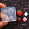 Silicone Mold for Miniature Food Crafting Strawberry Shaped Mooncakes and Pastries Making Mould Baking Accessories