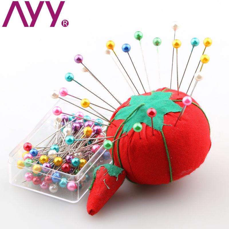 Colorful Pearlescent Head Pins for DIY Crafts and Sewing