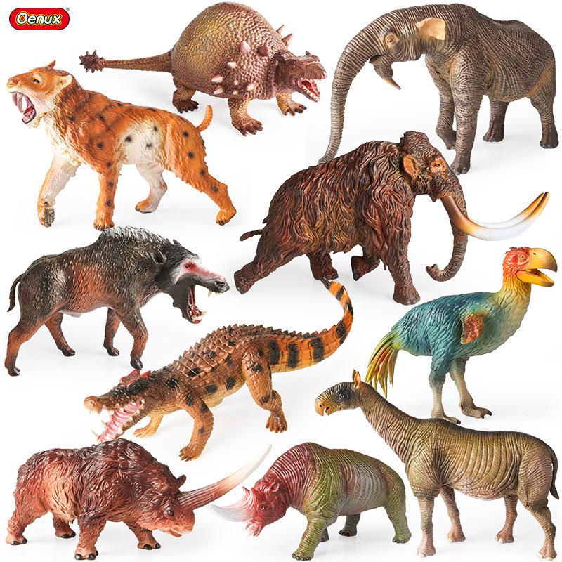 Animal Model Simulation Toy: Woolly Rhinoceros, Dunkleosteus, Deinotherium, Mammoth, Smilodon, Thunder Bird