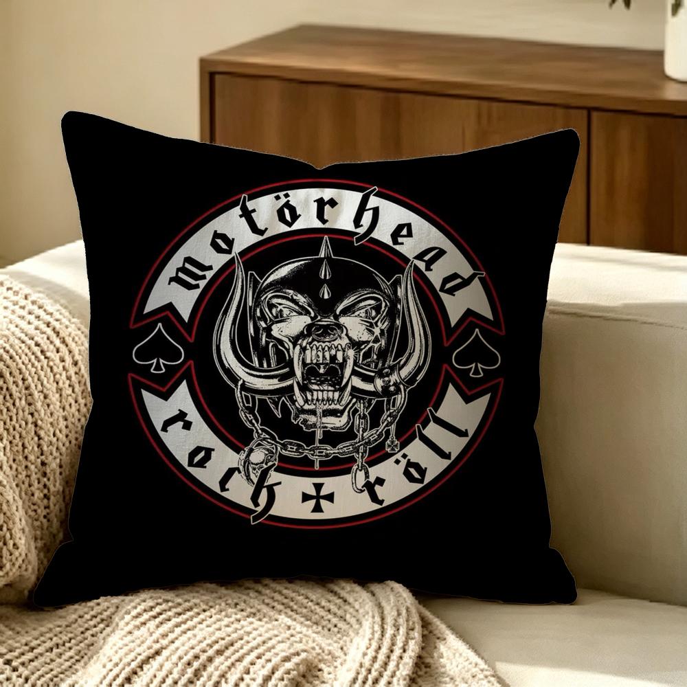 Band Motorhead Cushion Cover Pillow Cover Nordic Minimalist Throw Doublesided Print Cushion Case For Sofa Bedroom Decor