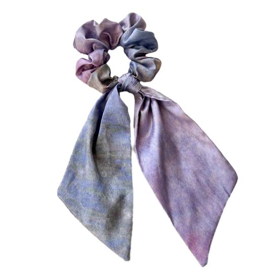 Hair Tie for Women, Silk-Like Fabric Soft Touch Hair Rope, Artistic Oil Painting Print Hair Band for Low Ponytail Versatile Hair Accessories