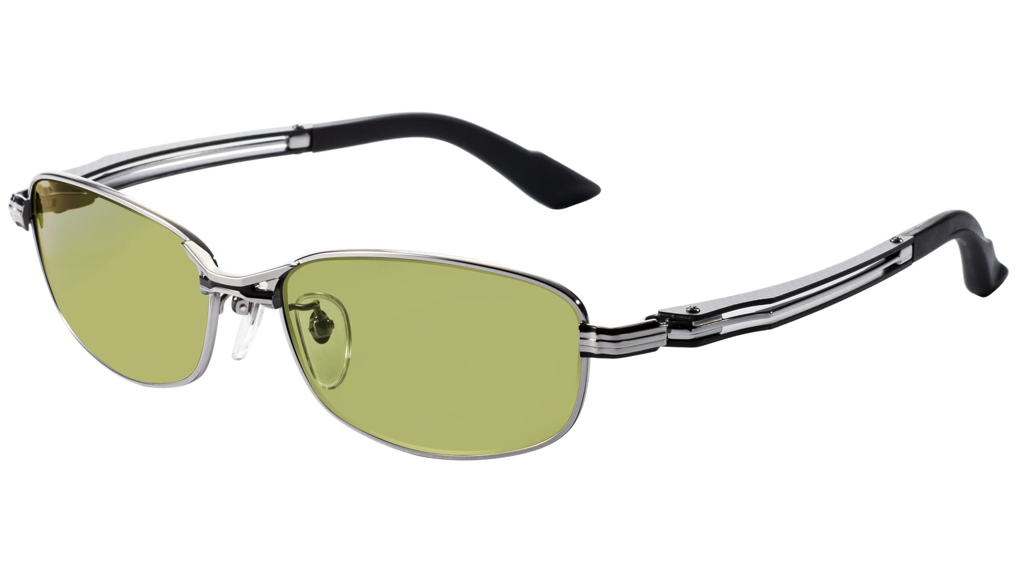 

Zeque Polarized Sunglasses Matte Chrome EASE GREEN Feiz 57 F-2001