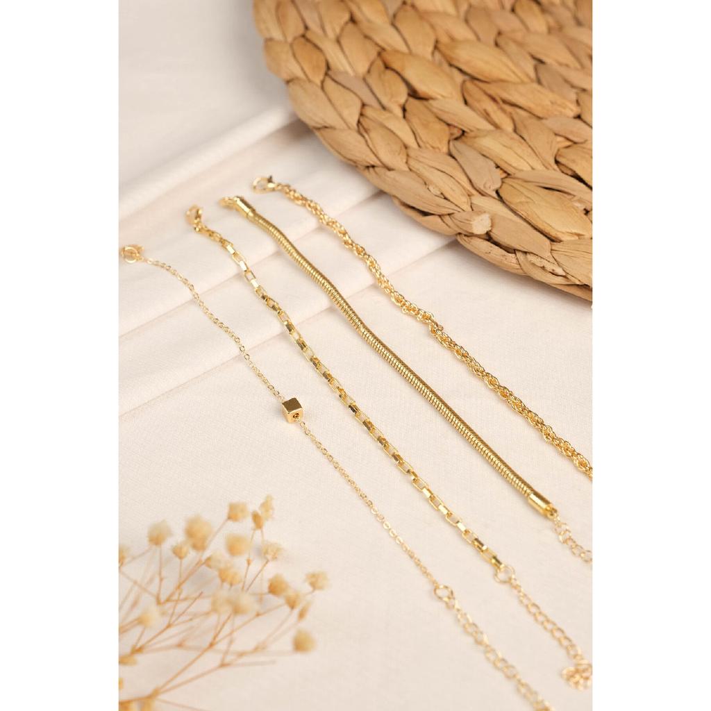 Vergoldetes massives Damenarmband