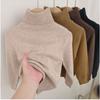 Kids Solid High Neck Long Sleeve Knit Base Sweater For Boys And Girls