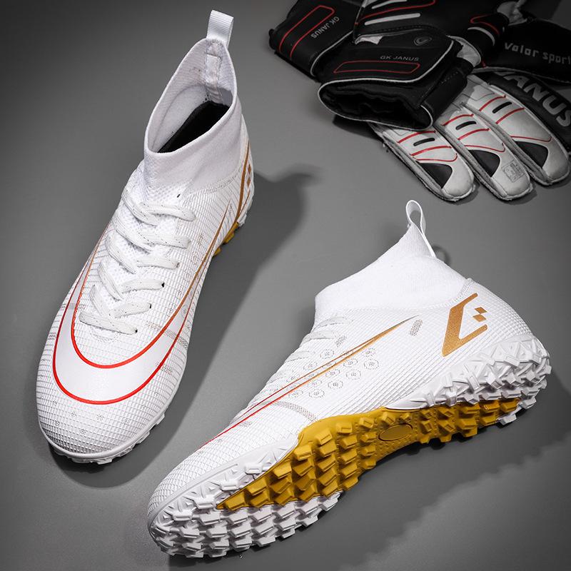 Youth training foreign trade broken new student nail football shoes men's long nail shoes sports shoes women's large size high price