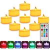 2.2" Flameless Led Candles, Colorful Christmas Flickering Candles with Remote, Battery Operated Tea Light, Electric Candles for Votive Holder,