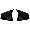 For Tesla Model Y 2019-2025 Rear View Door Wing Side Mirror Cover Caps Shell Case Rearview Cap Exterior Accessories Carbon Fiber