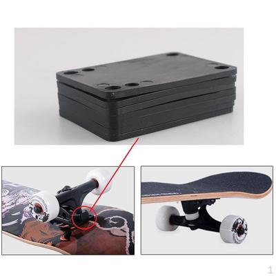 4 pezzi Skateboard Riser Pad Longboard Shockpads Longboard Hardware Accessorio
