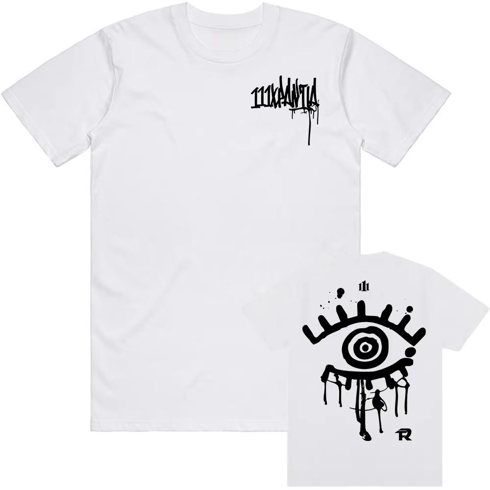 2025 Album 111XPANTIA Force Regida T-shirt Grunge Hip Hop Summer Men's Streetwear Cotton Shorts Casual T-shirt