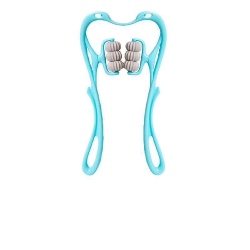Plastic Point Pressure Therapy 6 Massage Roller Neck Massager For Shoulder Neck
