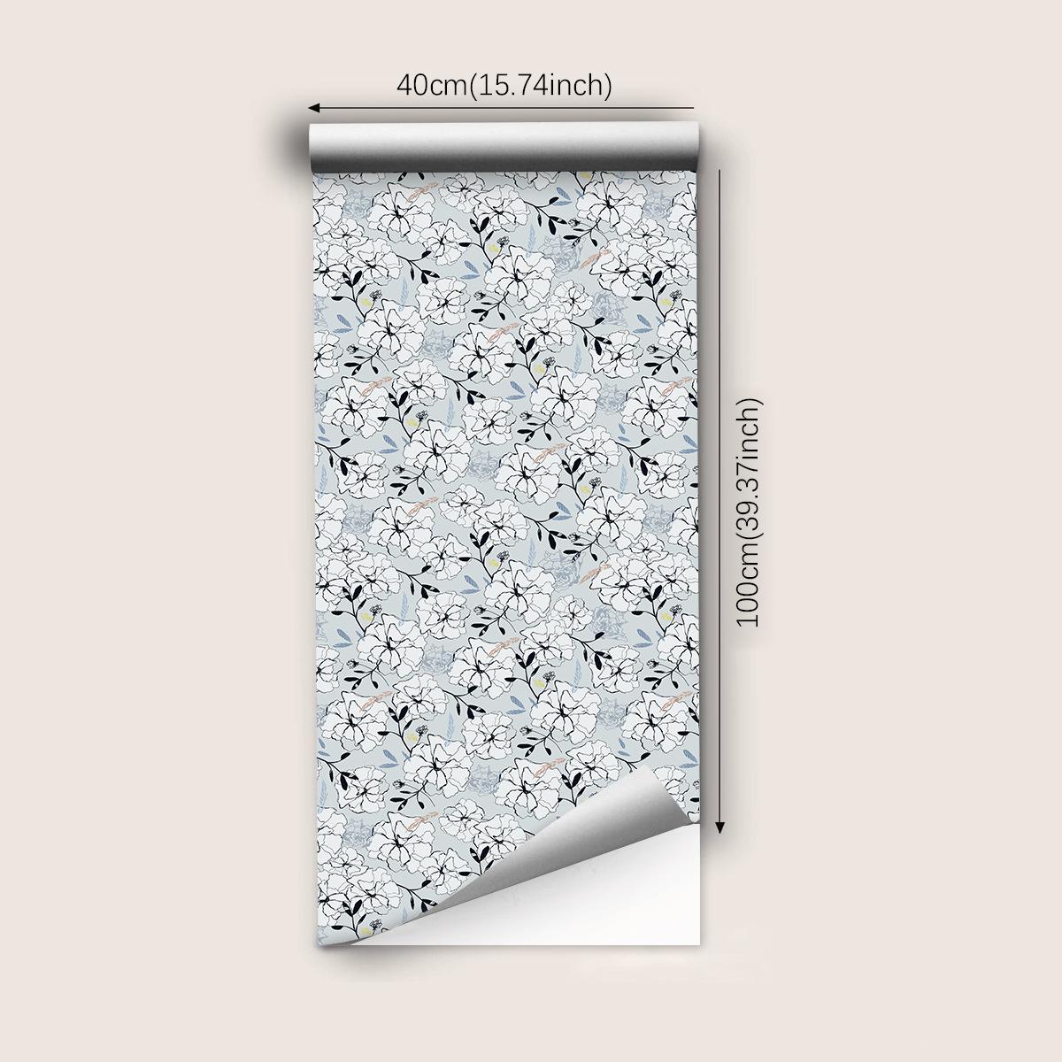 

Самоклеящиеся обои 3D цветок растение нетканый материал толстые обои спальня гостиная телевизор фон наклейки на стену 40cmX100cm