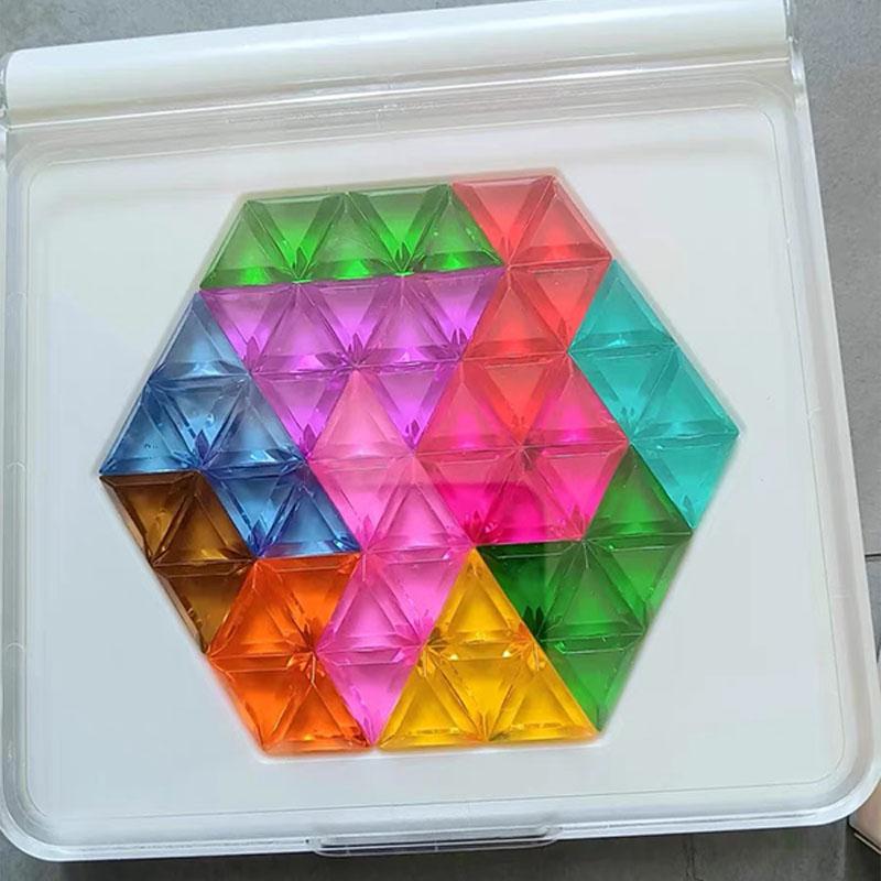 Kids Puzzle Toys Logical Thinking Training Fun Tabletop Games StarMultiple Shapes Colors Advanced Level Gifts for Boys Girls