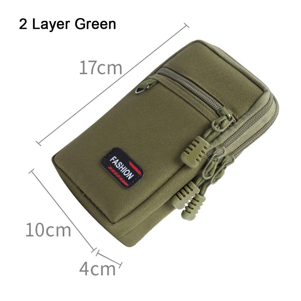 1Pcs 7 Inch Belt Waist Bag Wear-resistant Mobile Phone Bag Durable Phone Pouch  for Outdoor Camping