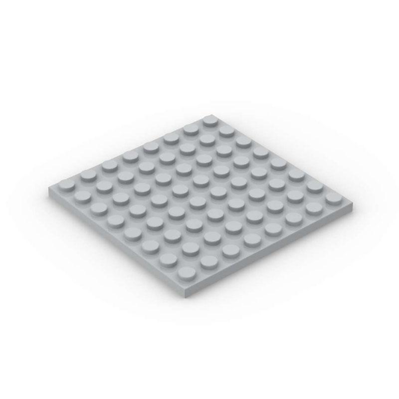 50pcs DIY Building Blocks  8x8 Dot 12Color Educational Creative Toys for Children Size Compatible With 41539 Thin Figures Bricks