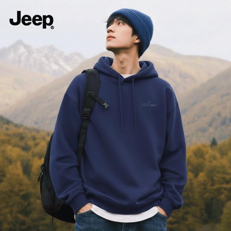 JEEP Men s Hooded Long-Sleeve Sweatshirt L