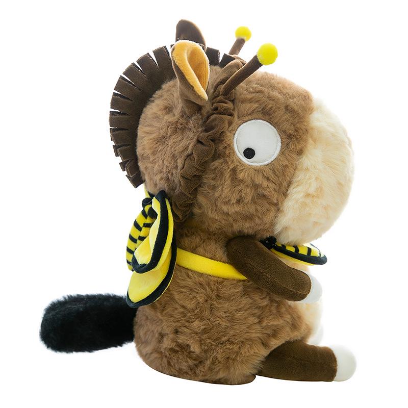 Creative Bee Donkey Plush Toy - Children's Companion Pillow