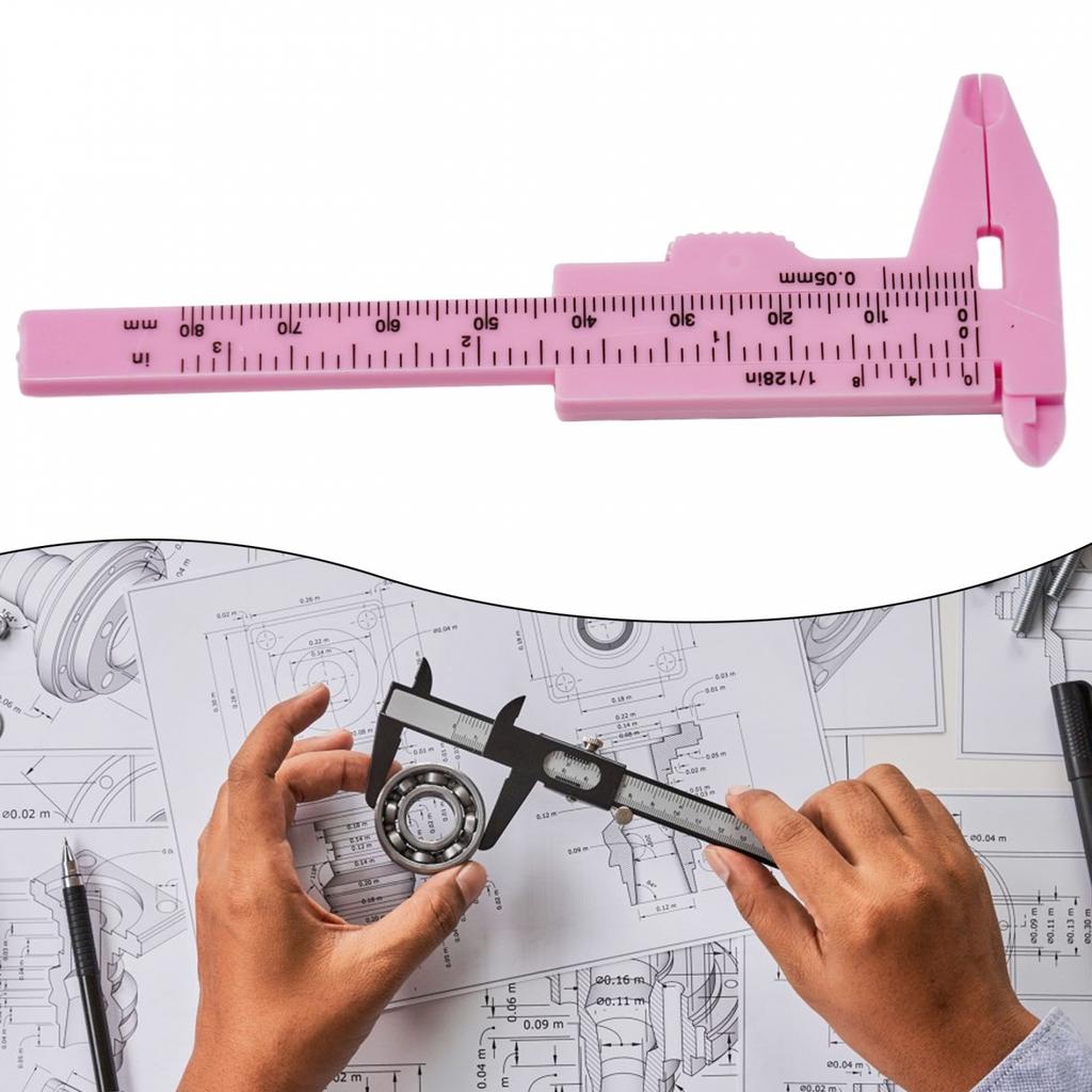 Calipers Ruler 0-80mm Double Rule Scale For Measuring Depth