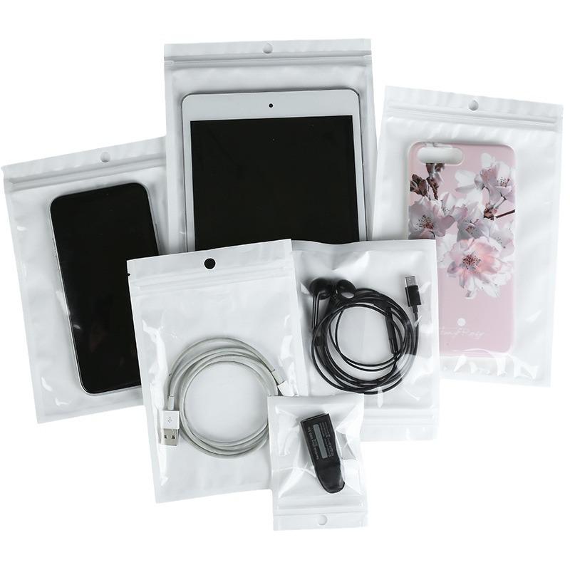Pearlescent Film Ziplock Bag for Phone Case & Data Cable