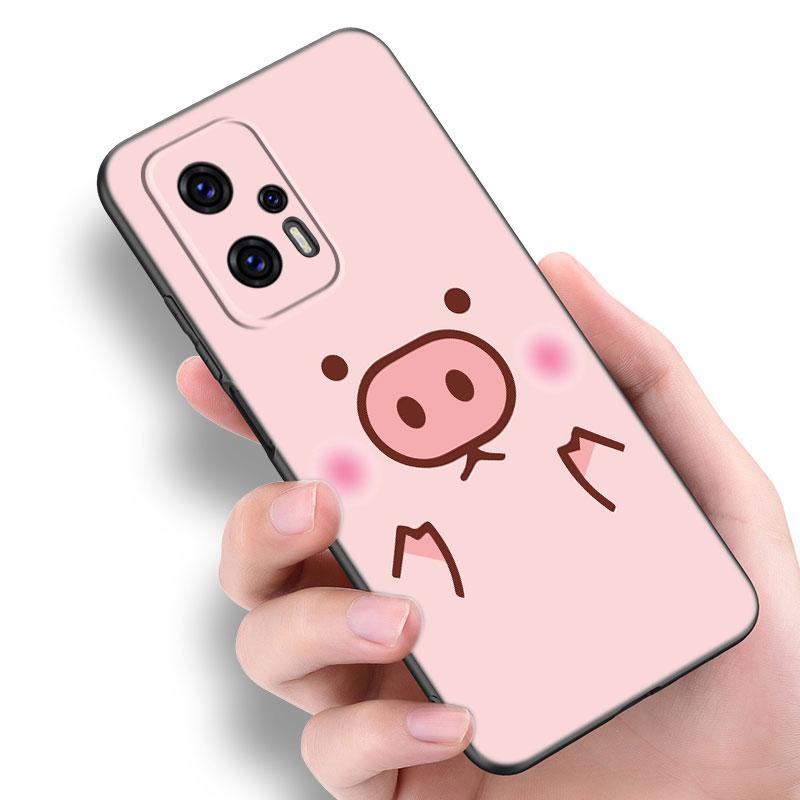 

Розовый забавный чехол для телефона со свиньей для Xiaomi POCO F2 F3 M2 M3 M4 X3 X4 Pro NFC F4 GT 5G F1 X2 C3 C31 C40 M5S, мягкий черный чехол из ТПУ Xiaomi POCOphone F1