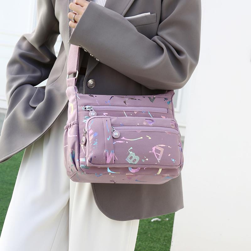Wasserdichte Damen-Umhängetasche mit großer Kapazität, multifunktionale Mode-Umhängetasche, mehrschichtige Damen-Handtasche, Umhängetasche