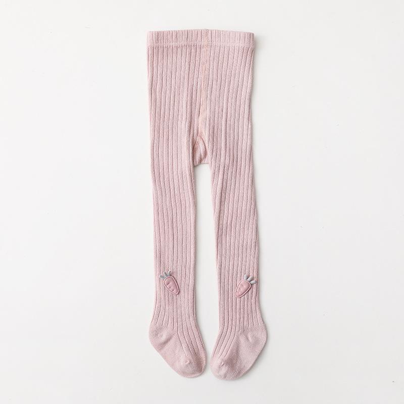 Spring Cartoon Children's Breathable One-piece Leggings Double-needle Tights Infant Plush Doll Cute Baby Tights