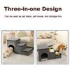 Pet Stairs Foldable Dog Steps Comfortable and Durable Three-in-one Design Stairs
