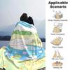 1pc Bunny Name Blanket Lightweight Flannel Throw for Sofa Bed Travel Camping Livingroom Office Couch Chair
