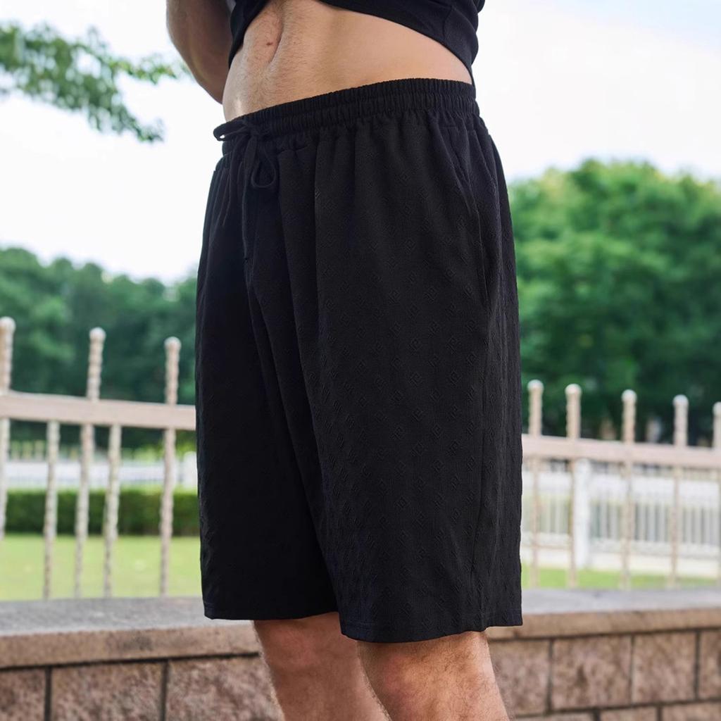 Herre Shorts med snøring, løse, fem-tommers og Herre Fritidsbukser