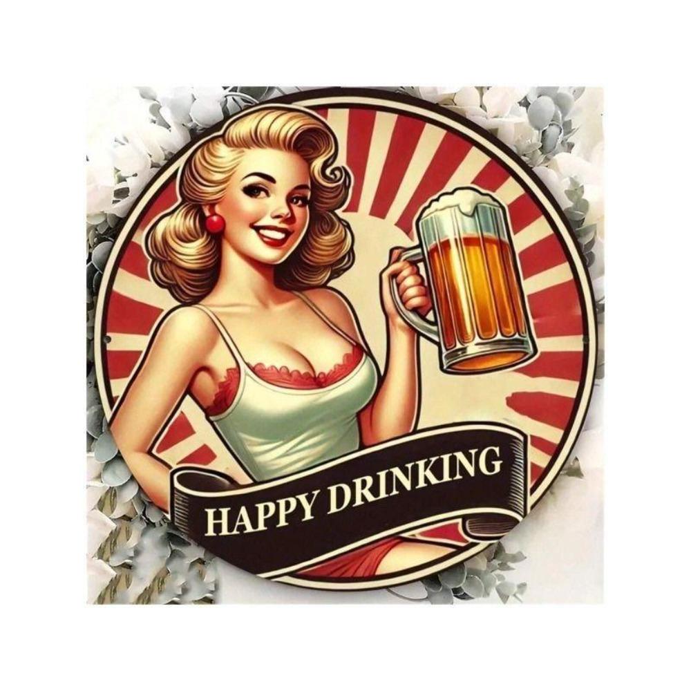 Flat 2D Metal Sign Hanging Decorative Plate