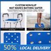 Rust-proof Aluminum Alloy Shower Chair for Elderly Height Adjustable Bathroom Toilet Commode Chair with Backrest