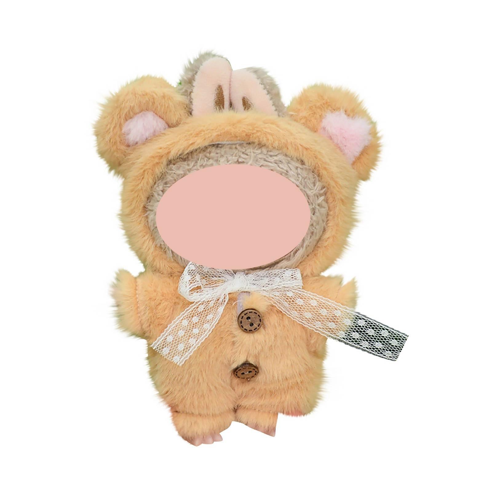 

Забавная одежда для кукол, плюшевые игрушки в стиле аниме и милые аксессуары,милые куклы одежда One Size светло-коричневого