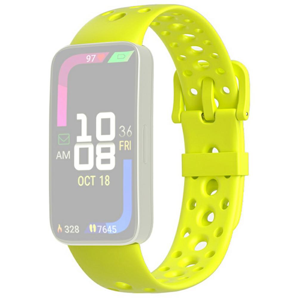 Breathable Silicone Strap for Huawei Band 10/9/8 Adjustable Watch Band with Pin Buckle