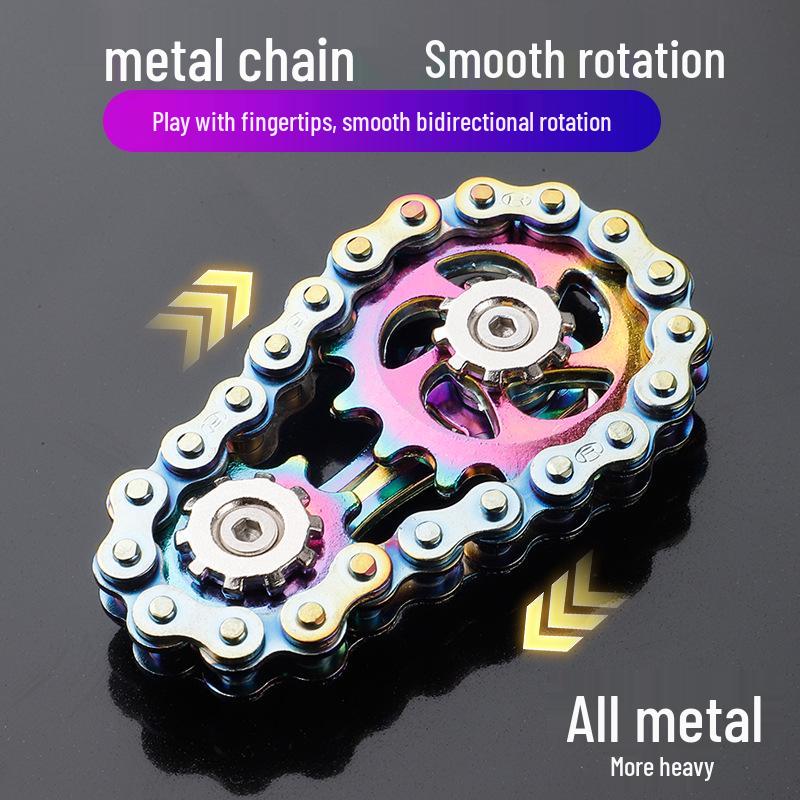 Cross-Border Alloy Gear Fidget Spinner: Adult Decompression Toy
