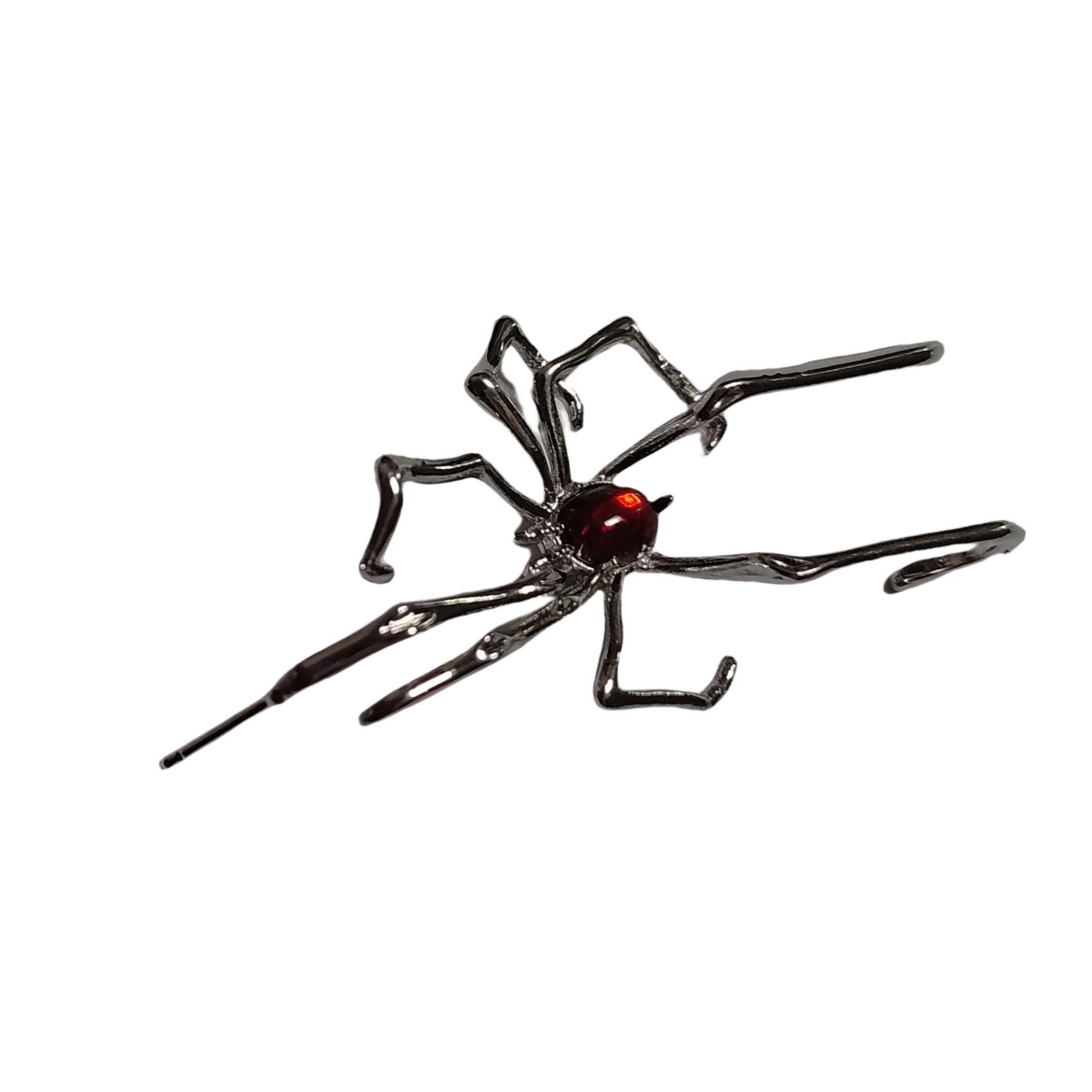 Модные серьги-пауки Украшение Современные серьги-пауки Украшение для ушей Добавление крутого штриха к Хэллоуинским нарядам красный