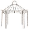Pérgola de Jardim Marrom Antigo 400 x 258 x 378 cm Ferro Forjado