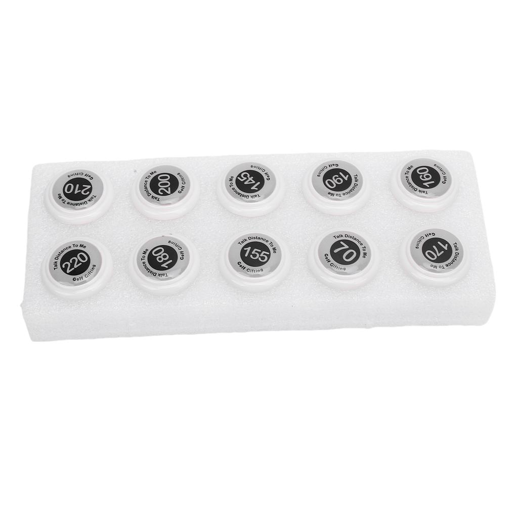 20 adet Kulüp Mesafe İşaretleyicileri Top Pozisyonu İşaretleyicileri Kulüp Yardaj İşareti ABS Açık Hava Sporları için Turuncu