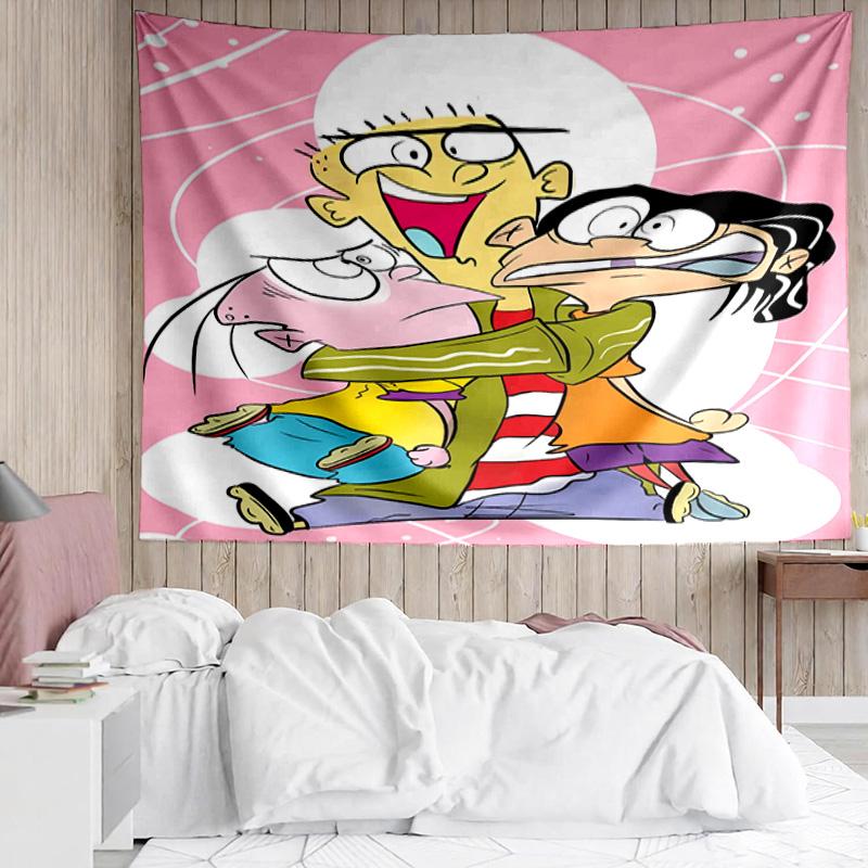 1PC Edd Eddy Adventure Quick-Dry Tapestry, Unique Design Tapestry, Suitable for Bedroom,Livingroom, Playroom,Heartwarming Holiday Gifts