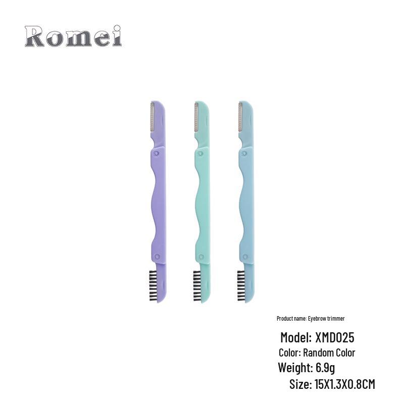 

Двусторонняя бритва для бровей с защитным чехлом - Инструмент для красоты из нержавеющей стали