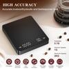 Mini Coffee Scale with Timer Accurate Scale Auto Tare Rechargeable 3kg/0.1g Portable Digital Kitchen Scale Espresso Coffee Scale