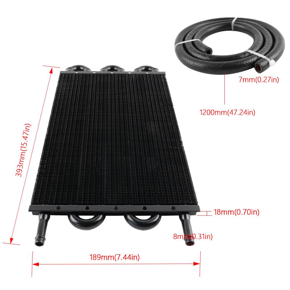 4 Row 6 Row 8 Row Aluminum Universal Oil Cooler Kit Oil Radiator Car Auto Transmission Auto-Manual Radiator Converter Auto