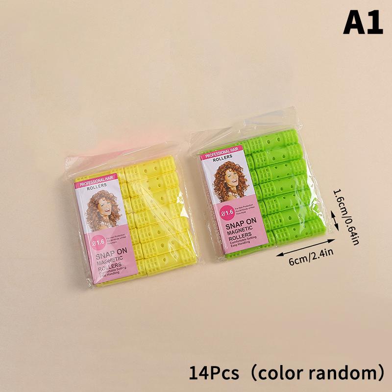 6/8/10/12/14Pcs Heatless Hair Curler Plastic Heatless Hair Rollers Lazy Curls Root Perm Rods Bangs Curling Rod Hair Styling Tool