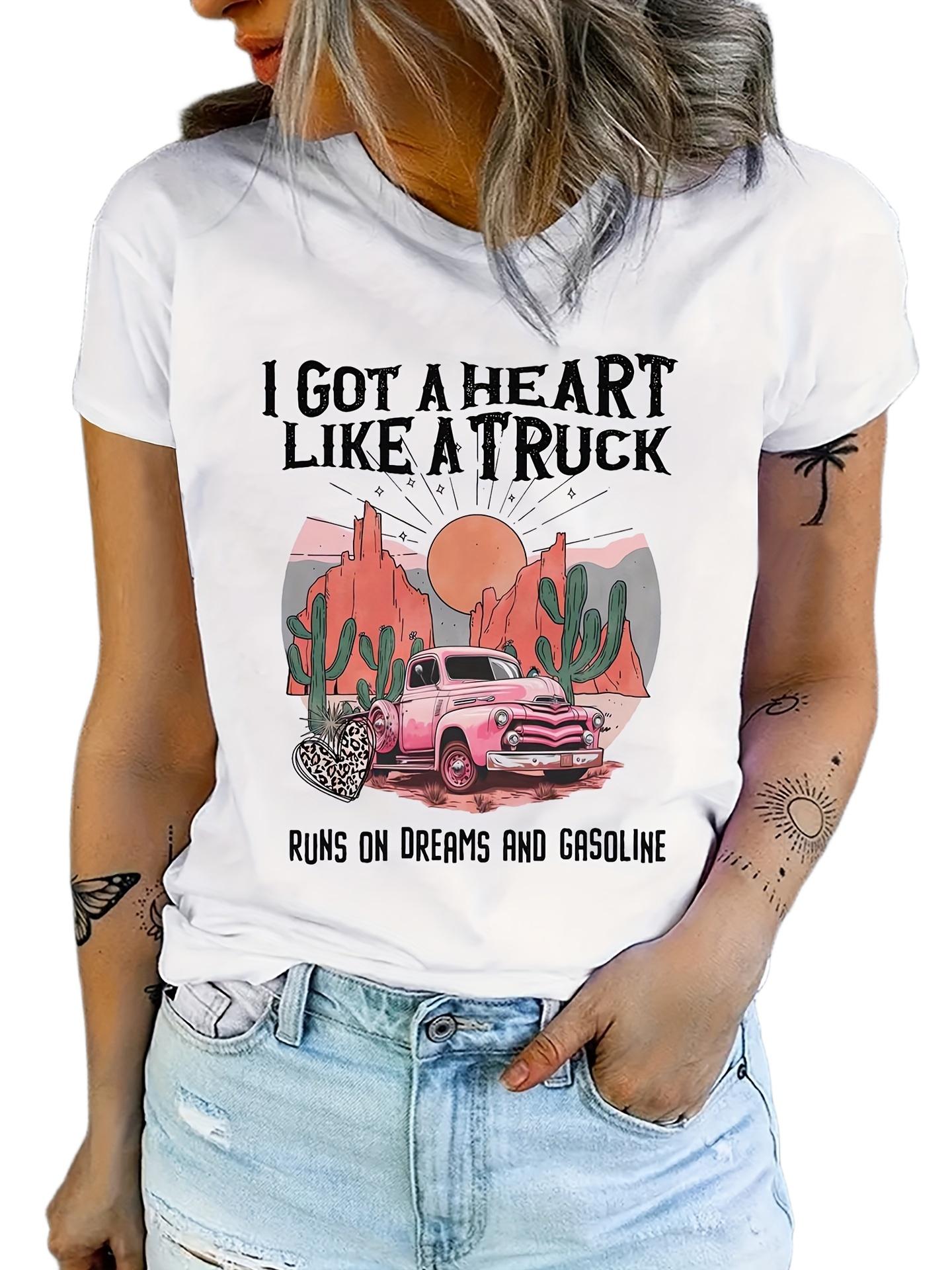 Vintage Truck Desert Heart Graphic T-shirt XL