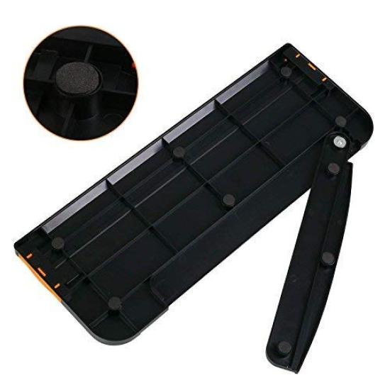 WORKLION Paper Lightweight Mini Paper Cuts with Ruler Cutter Trimmer, A4/A5 Compatible, Paper, Photos, Coupons, Labels, Cards, (Black)