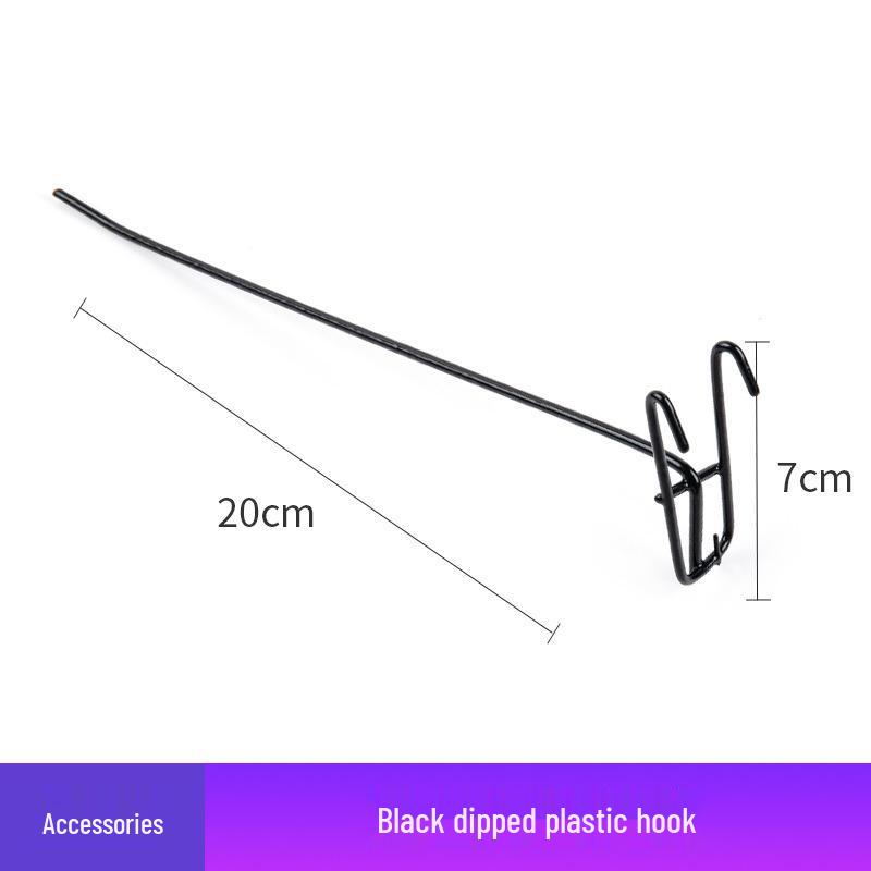 Thickened Black Iron Mesh Grid Wall Display & Storage Rack