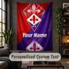 Wall Tapestry Fiorentina FC Print Custom Name Text Wall Hanging Home Decor