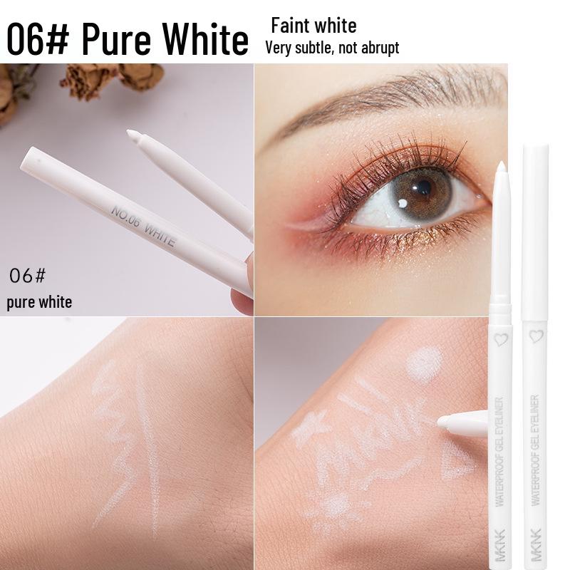 Automatic Colored Waterproof Eyeliner Gel Pencil - 6 Colors, Easy Application for Beginners