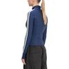 adidas Giacca da Donna Originali a Strisce con Collo Alto e Zip Manica Lunga Slim Giubbotti Blu Mezzanotte JD5023