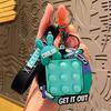 Cartoon Bunny Cute Bear Keychain Adorable Stress Relief Car Pendant