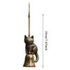 Unique Cat Wind Chime Metal Cat Wind Chime Garden Statue for Cat Lovers Outdoor Hanging Memorial Ornament Porch Decoration Gift