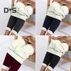 Women Leggings High Waist Slim Fit Hip Lift Thickened Velvet Lining Warm Long Pants Solid Color Yoga Sports Bottoming Pants